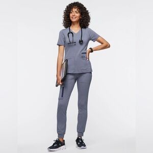 Jaanuu Scrub Set Heather Navy XS